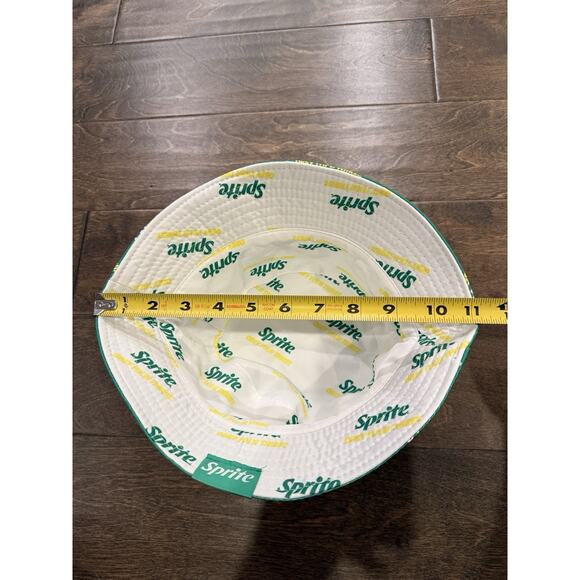 Sprite Unisex Green White All Over Print Bucket Hat Cap One Size Fit Most - Picture 11 of 12